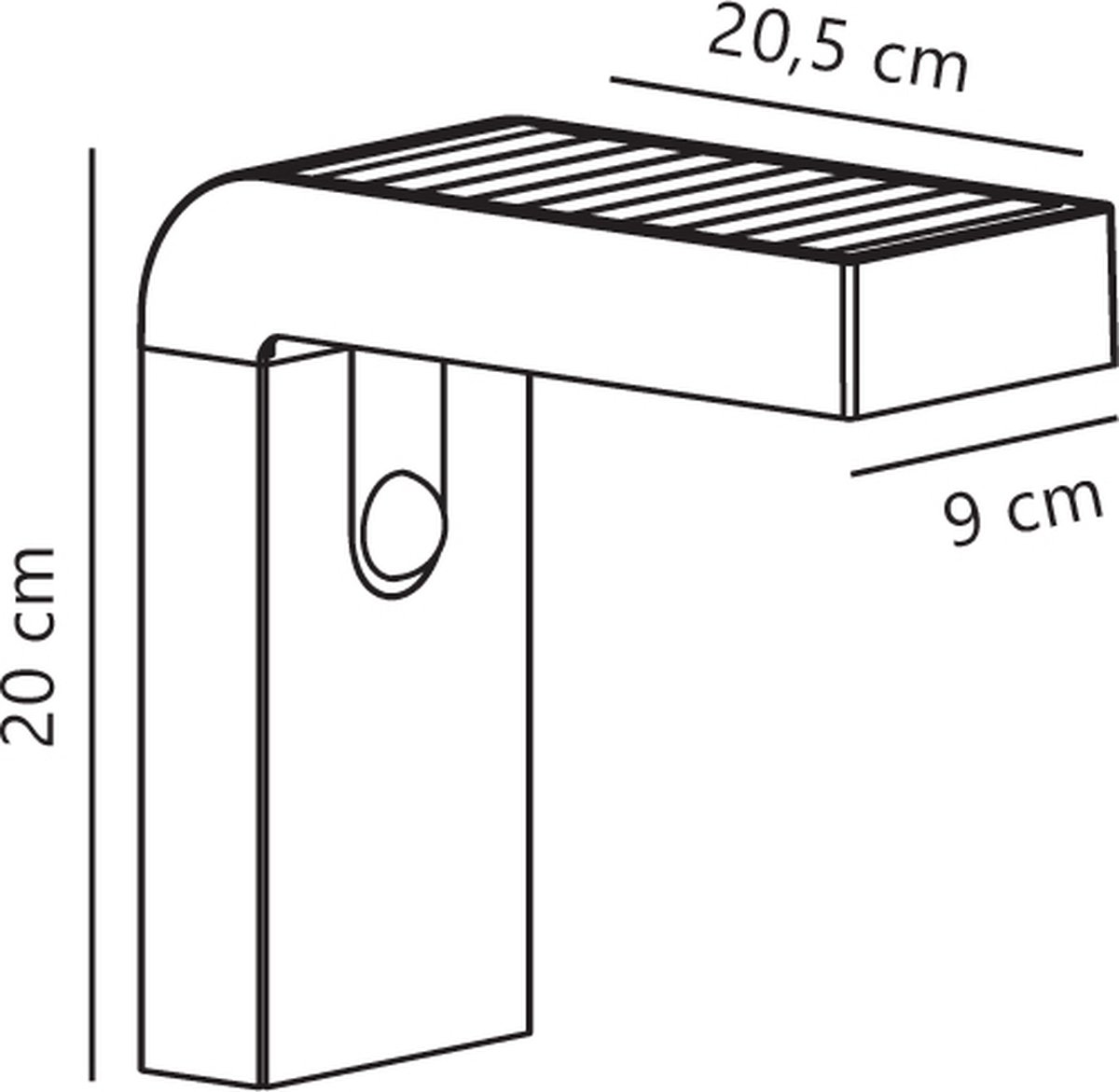 Nordlux Alya-wandlamp-solar-LED module-zwart