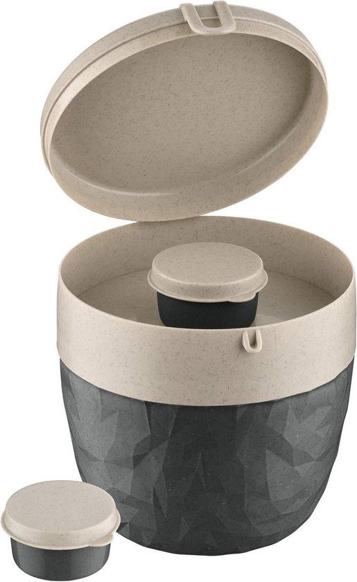 bento-box-groot-natuur-as-grijs-organic-bio-circular-koziol-bentobox- | bol