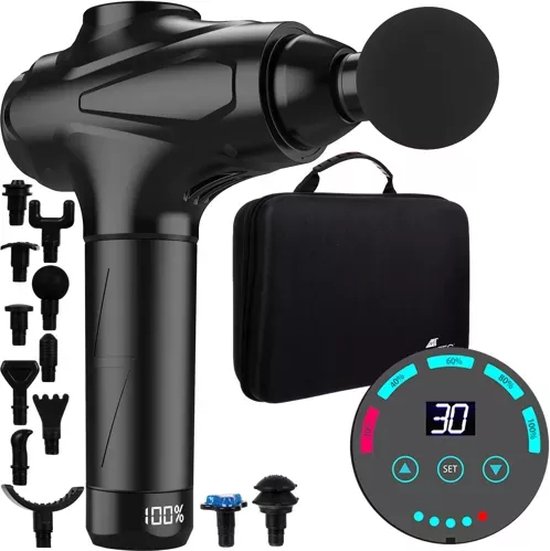 MPGoods® Massage Gun Professioneel 12 Koppen Zwart - MPGoods® - €46,50