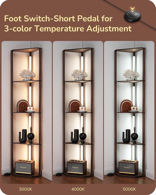 anyts Vloerlamp dimbare led-vloerlamp woonkamer vloerlamp met 3 anyts Vloerlamp dimbare led-vloerlamp woonkamer vloerlamp met 3