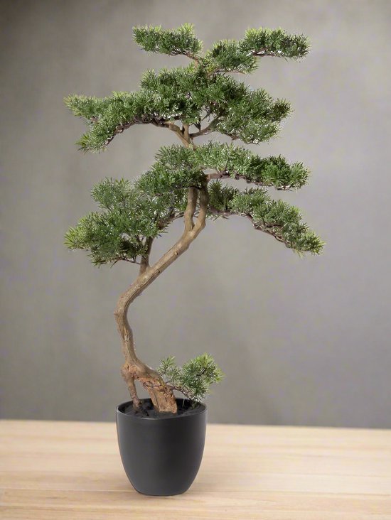 Kunstplanten Yucca-bonsai groot kunstplant groot in pot Kunstmatige Yucca boom voor binnen en buiten, moderne decoratie, decoratie badkamer woonkamer slaapkamer balkon
