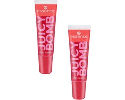foto van 2x Essence Juicy Bomb Shiny Lipgloss 104 Poppin' Pomegranate | 2-pack