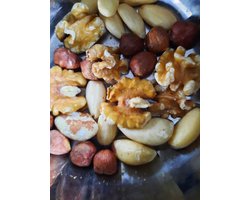 snacks voor parkieten , papegaaien en knaagdieren Fruit-notenmix250gr