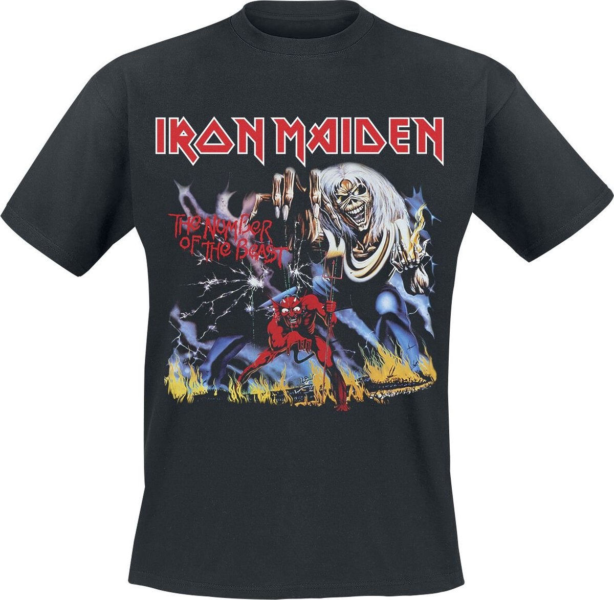 Iron Maiden Stranger Number Of The Beast Heren T-shirt - zwart - 4XL