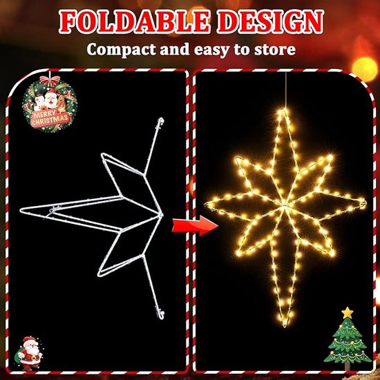 Spetebo Led-metalen ster zilver 30 cm - 40 LED - kerstdecoratie verlichting - lichtster kerstster verlicht op batterijen met timer Spetebo Led-metalen ster zilver 30 cm - 40 LED - kerstdecoratie verlichting - lichtster kerstster verlicht op batterijen met timer