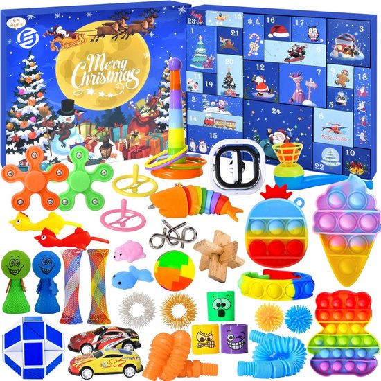 Equivera adventskalender - Verzorgingsadventskalender 2024 voor Meisjes – 24 Verzorgingsproducten – Beauty Adventskalender met Bodylotion – Badbruisballen – Douchegel – Shampoo – Handcrème en Meer – Kerstkalender