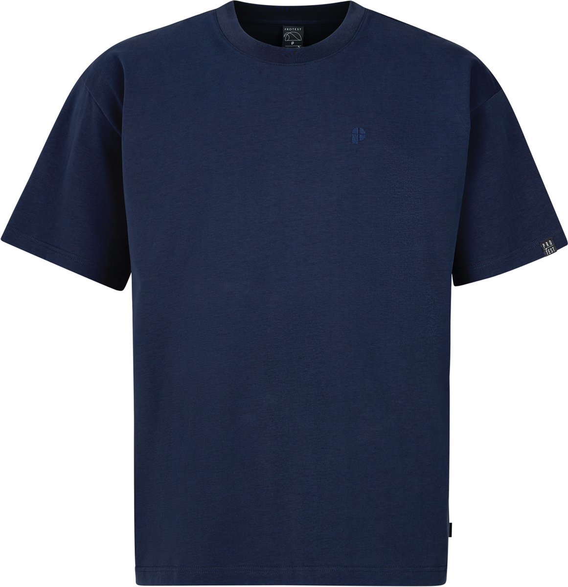 Protest Prtmatteo T shirt Heren Korte mouwen Ronde hals Blauw