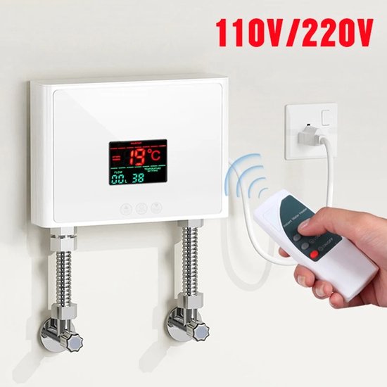 6500W 220V Warmwasser Bade Sofort Durchlauferhitzer IPX4 Dusche Set Digital Tankless Durchlauferhitzer Warmwasser Kit für Badezimmer Küche