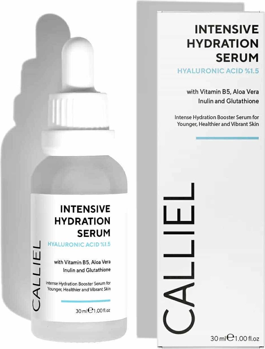 Goedkoopste CALLIEL Intensief Hydraterend / Herstellend - Verhelderend Serum met Hyaluronzuur 1,5 - Vitamine B5 - Aloë Vera-inuline & Glutathion 30 ml