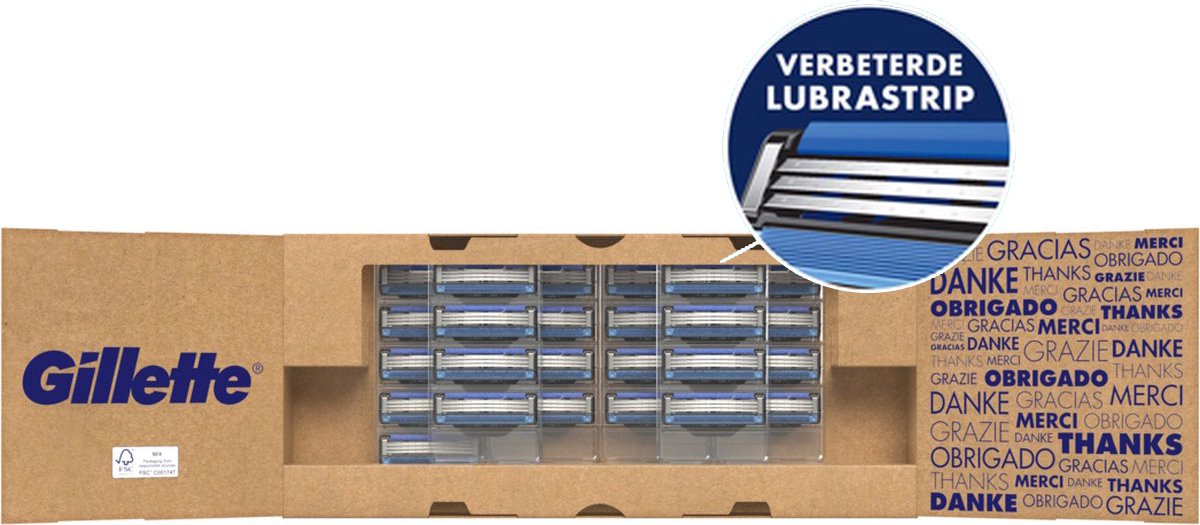Gillette Mach 3 - 25 Scheermesjes - Voordeelpak