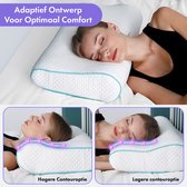 Bol.com New Bed Hoofdkussen Nekklachten Ergonomisch Visco Kussen Traagschuim Hoofdkussen Memory Foam Kussen Voor Nek en Rugonder... aanbieding