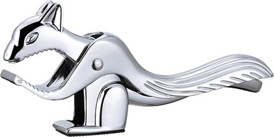Casse-Noisette - Noix / Casse-Noisette - Casse-Noisette - Ustensiles de cuisine - Alliage de zinc - Forme d'écureuil - Argent - 17,5 x 7,8 cm