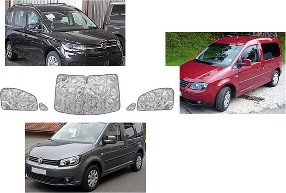 Raamisolatie Volkswagen Caddy 5 delige set voorzijde
