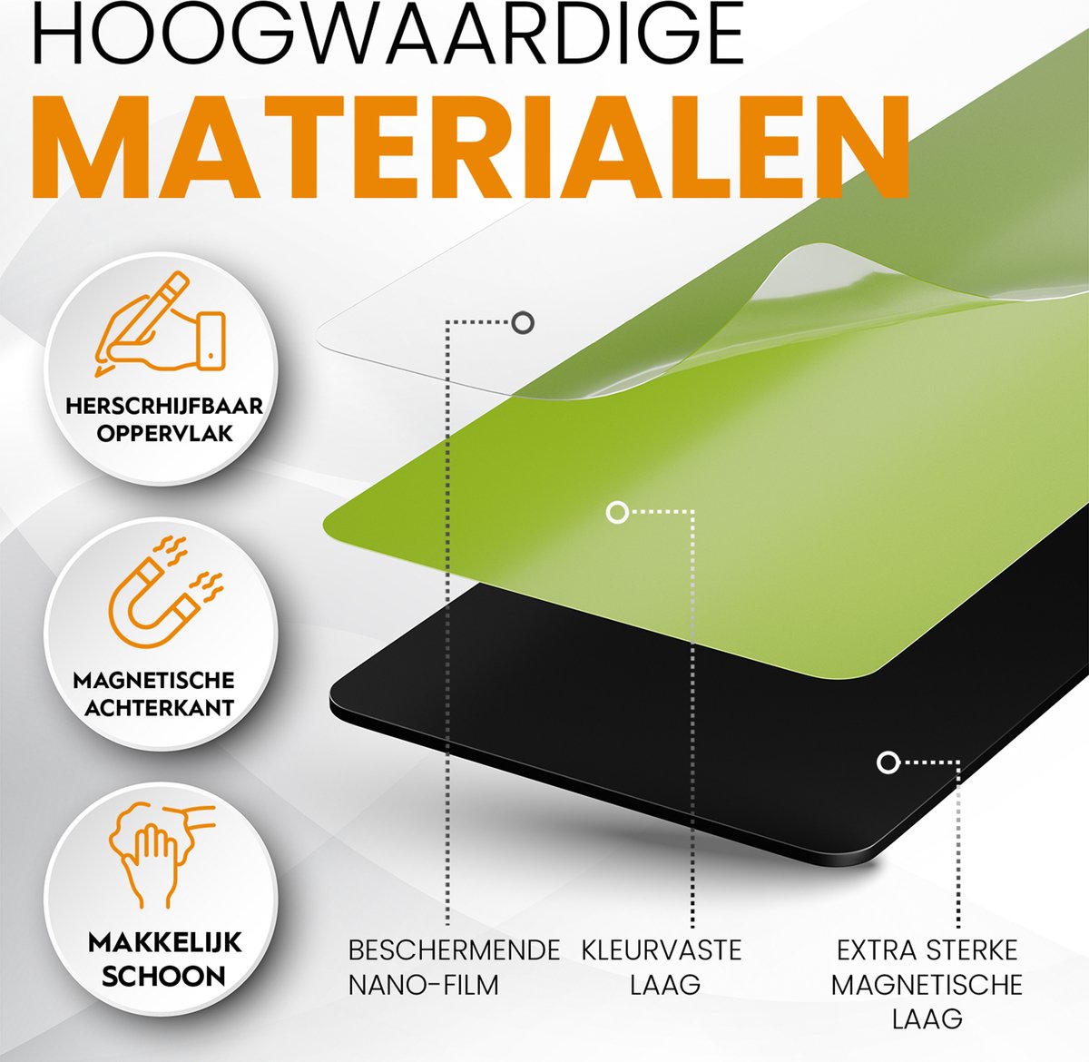 ATWAM Scrum Magneten - 60 stuks - Voor Whiteboard, Magneetbord, Memobord of Magnetisch Tekenbord – Herschrijfbare Magneten op Koelkast - Kanban - 7,5 cm Breed x 2,5 cm Lang - 6 Kleuren — afbeelding 2