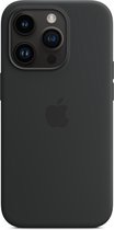 Apple - Siliconen hoesje - MagSafe - iPhone 14 Pro - Middernacht