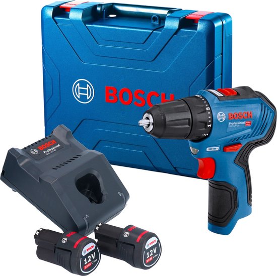 Bosch Gereedschap - 12V ACCU-boorschroevendraaier, 2x accu 2.0 Ah Li-Ion, lader 06019G9000