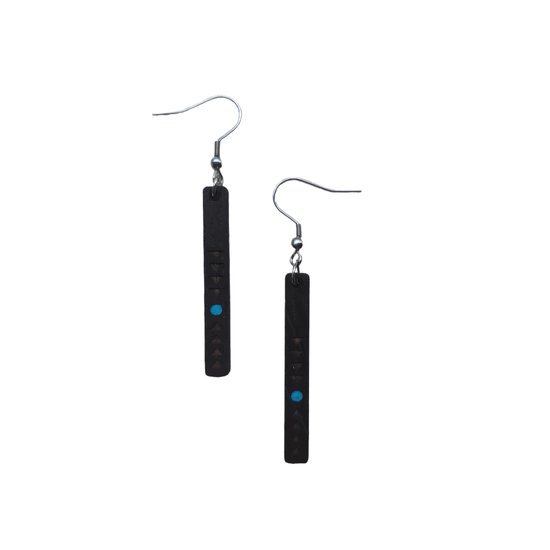 Spirit & Pine - Serena - Boucles d'oreilles en bois - Boucles d'oreilles pendantes bohèmes - Boho Chic - Chêne fumé