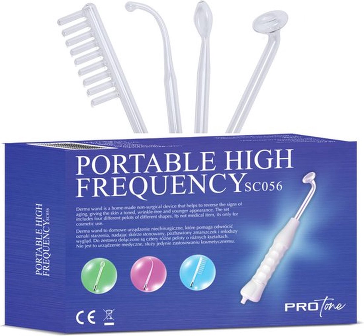 Professionele Derma Wand & Darsonval – Multifunctionele Schoonheidsbehandeling voor Thuis
