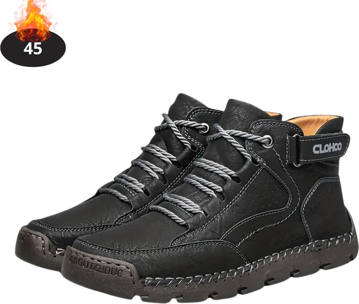 Nivard Schoenen Heren Hoge Sneakers Comfortabel Casual Volwassen Zwart