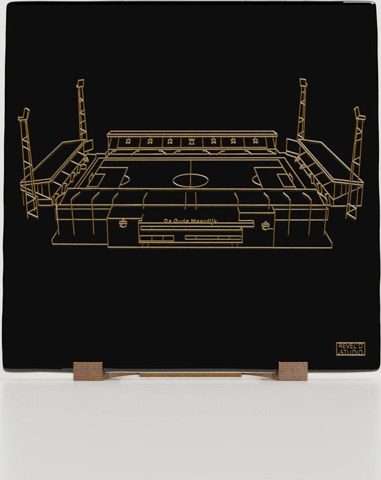 De Oude Meerdijk - Emmen - Tegel (3D-Print) inclusief houder - FC Emmen