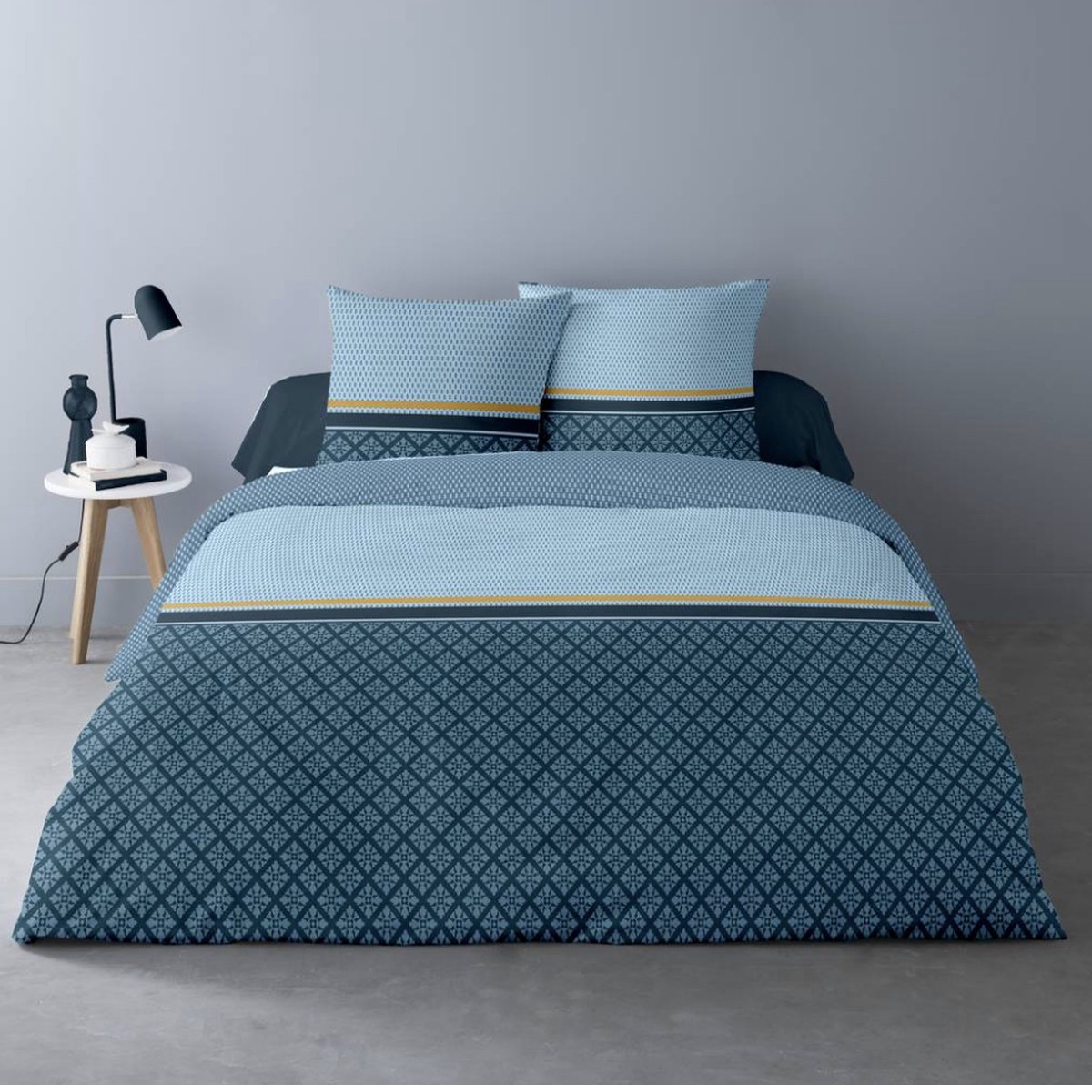 Dekbedovertrek Arty 200x200 Sky Blue - Blue