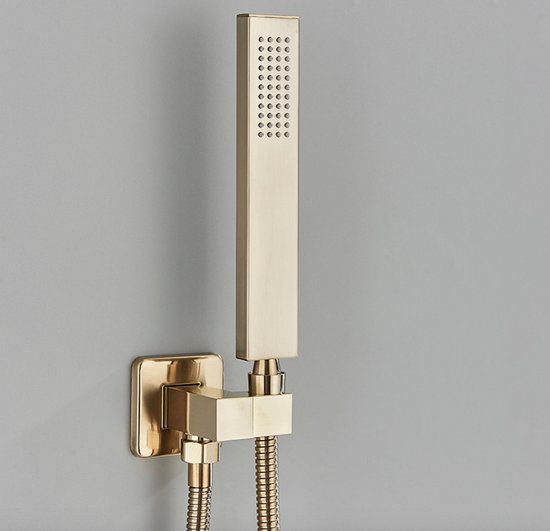 SaniSupreme® La Paz Douche de plafond encastrée Douche à effet de pluie avec éclairage LED et fonction cascade