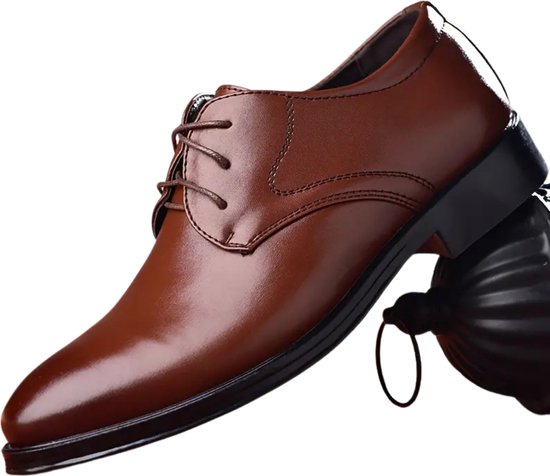 Chaussures pour femmes habillées Nivard pour homme - Chaussures pour femmes de Business - Chaussures de mariage - Chaussures de bureau - À Lacets - Marron - Pointure 42