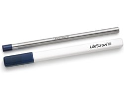 LifeStraw SIP 1 roestvrij stalen waterfilter rietje voor max 1000 liter te gebruiken - Midnight Blue