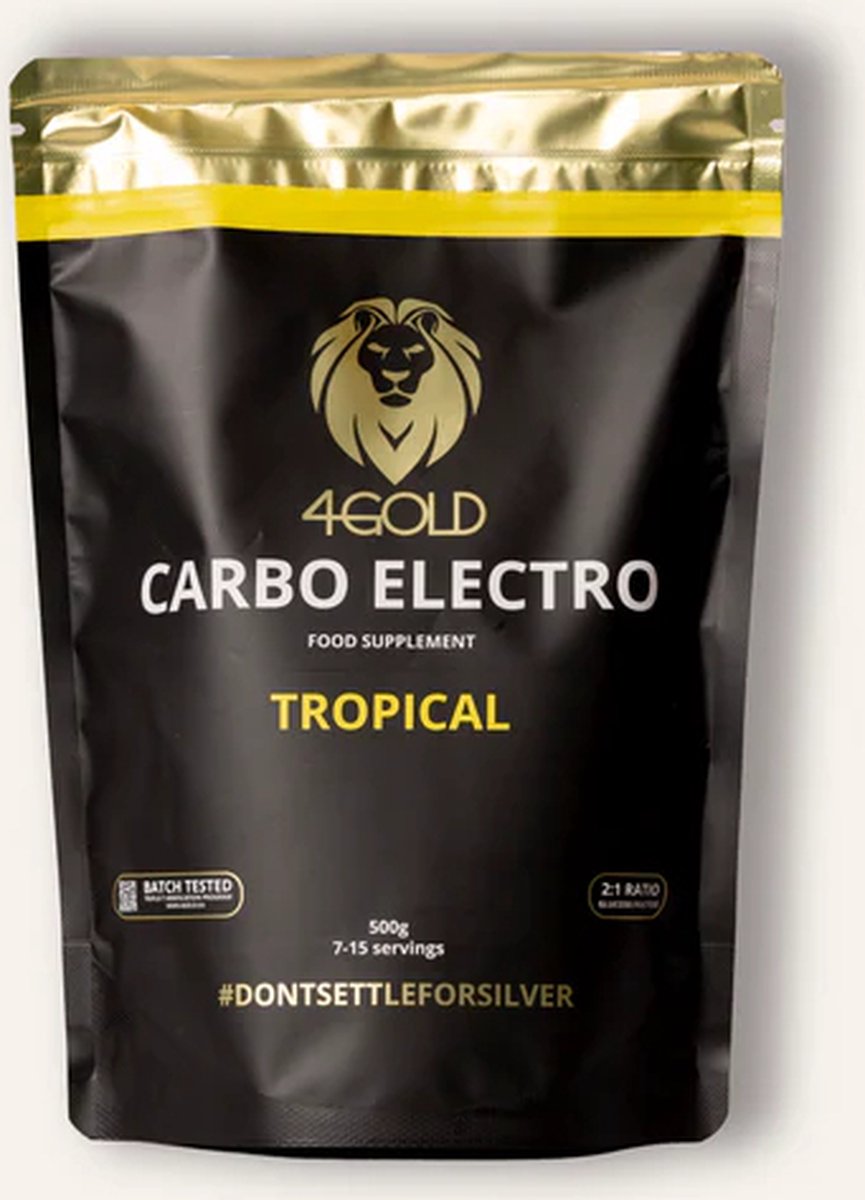 Goedkoopste 4GOLD Carbo Electro - Tropical smaak (500gram) / Sportvoeding - Isotone Sportdrank met Electrolyten