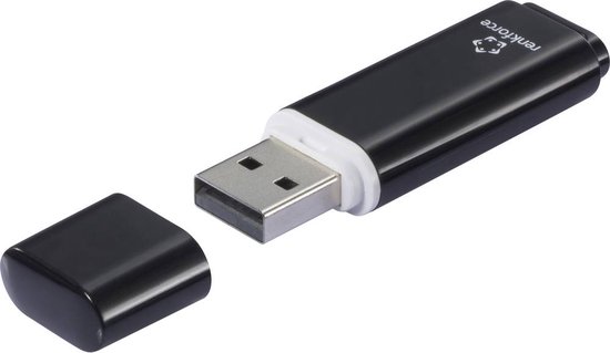 Renkforce RF-USBS-220 USB-stick 128 GB Zwart RF-6684360 USB-A 2.0