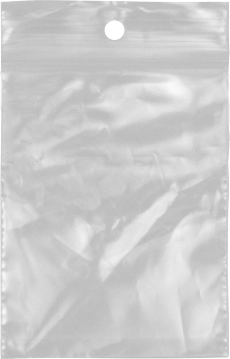 1000x Gripzakjes 60 x 80mm 50 micron dik - Sealbags - boterhamzakjes - ziplock