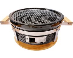 Outr Braza Tafelgrill - rond rooster met 30 cm grilloppervlakte - 2 handvaten