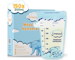Frummel Moedermelk Bewaarzakjes - 150 stuks - 200 mL - Borstvoeding Opslag - BPA Vrij - Lekvrij - Koelkast en Vriezer - Borstvoeding Bewaarzakje Frummel Moedermelk Bewaarzakjes - 150 stuks - 200 mL - Borstvoeding Opslag - BPA Vrij - Lekvrij - Koelkast en Vriezer - Borstvoeding Bewaarzakje