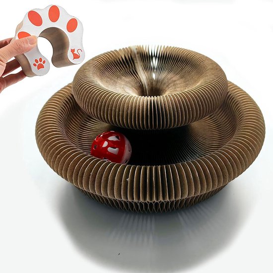 VOSS.pet katten krabspeelgoed Vesta, met massief houten plaat en 30 cm krabbal VOSS.pet katten krabspeelgoed Vesta, met massief houten plaat en 30 cm krabbal