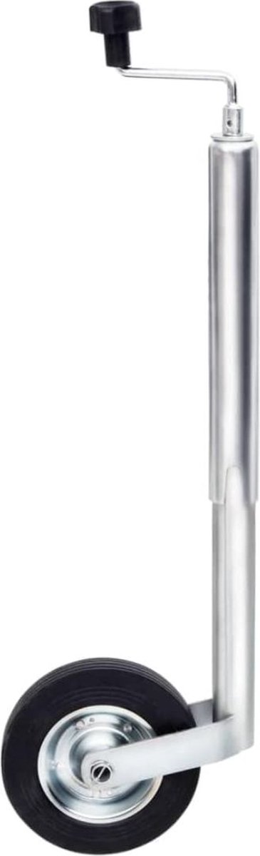 DD® Neuswiel Aanhangwagen - Neuswiel - Kunststof Velg - Duurzaam - 400kg Capaciteit - 83x59x5cm - Zilver