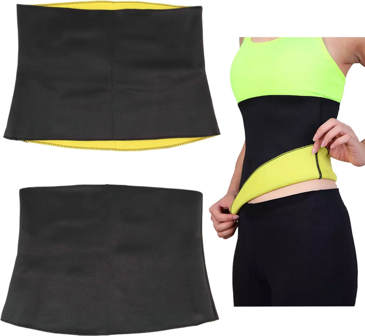 Goedkoopste Zweetband voor de buik L - Waist trainer - Buikband afvallen - Afslankriem - Sauna Band - Waist shaper