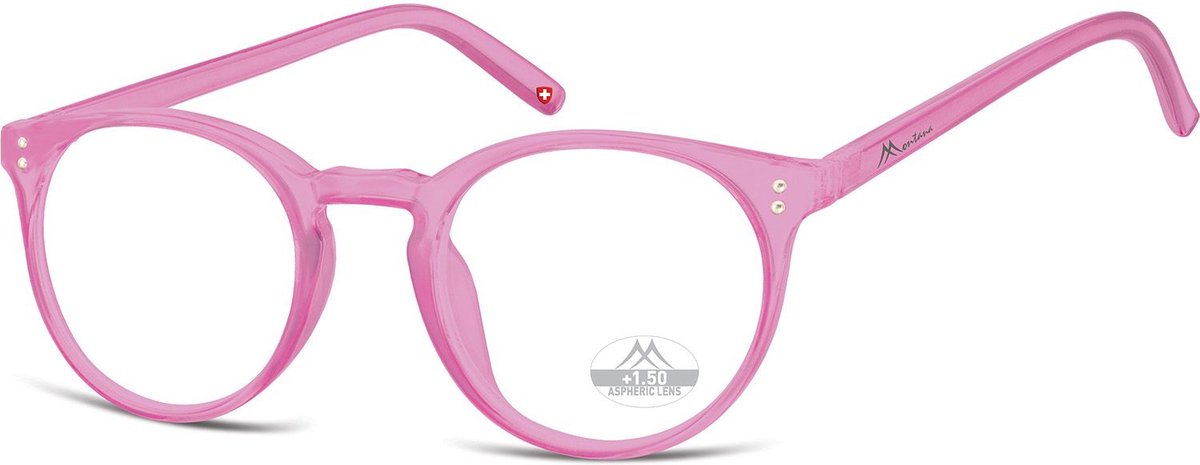 Montana Leesbril MR55F Milky Roze Sterkte +2:00
