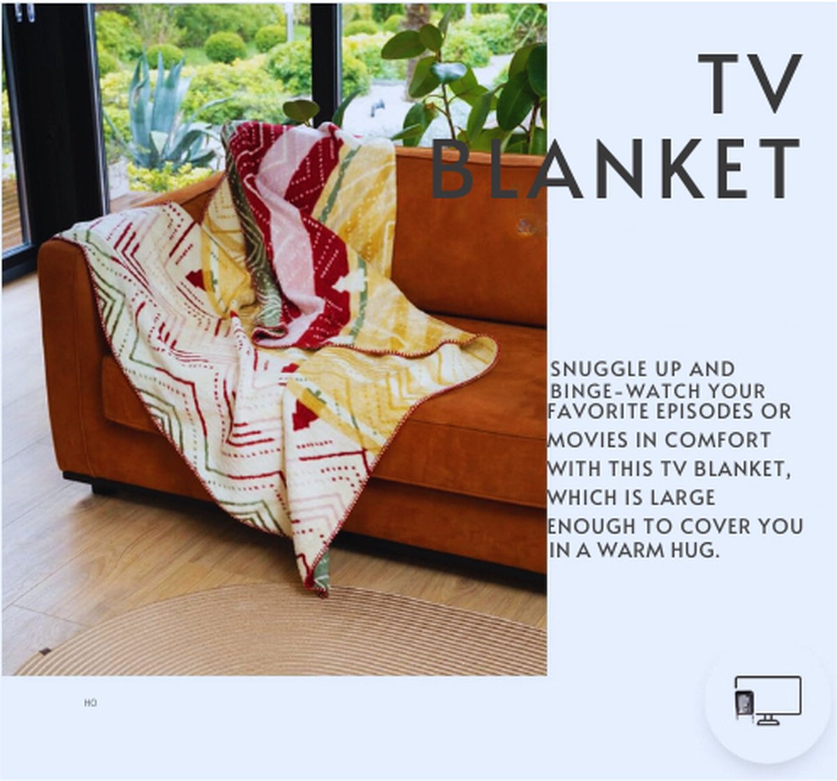 English Home Fleece deken, werpdeken voor bank, bank of bed werpgrootte