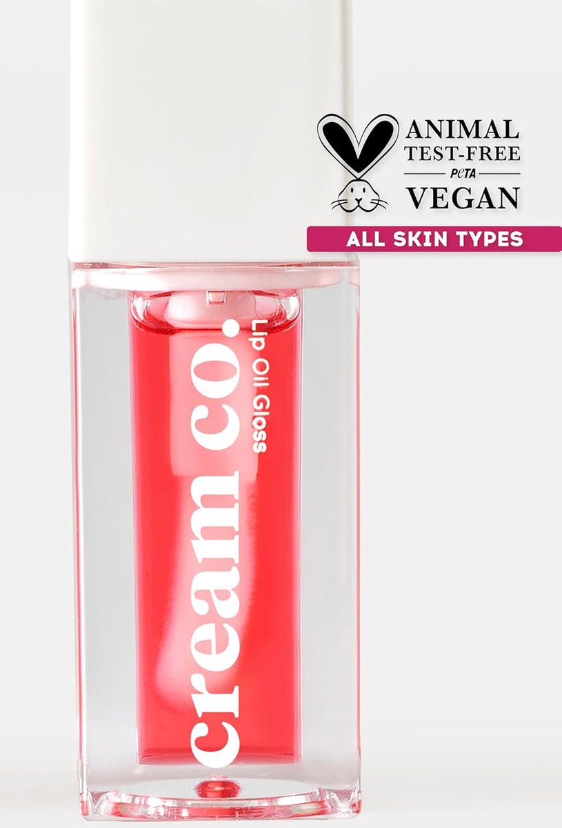 Lip Oil Gloss Mit Vitamin E & Jojobaöl – 5 Ml, Vegan, Nicht Klebrig, In Himbeere, Für Volle, Gepflegte Lippen