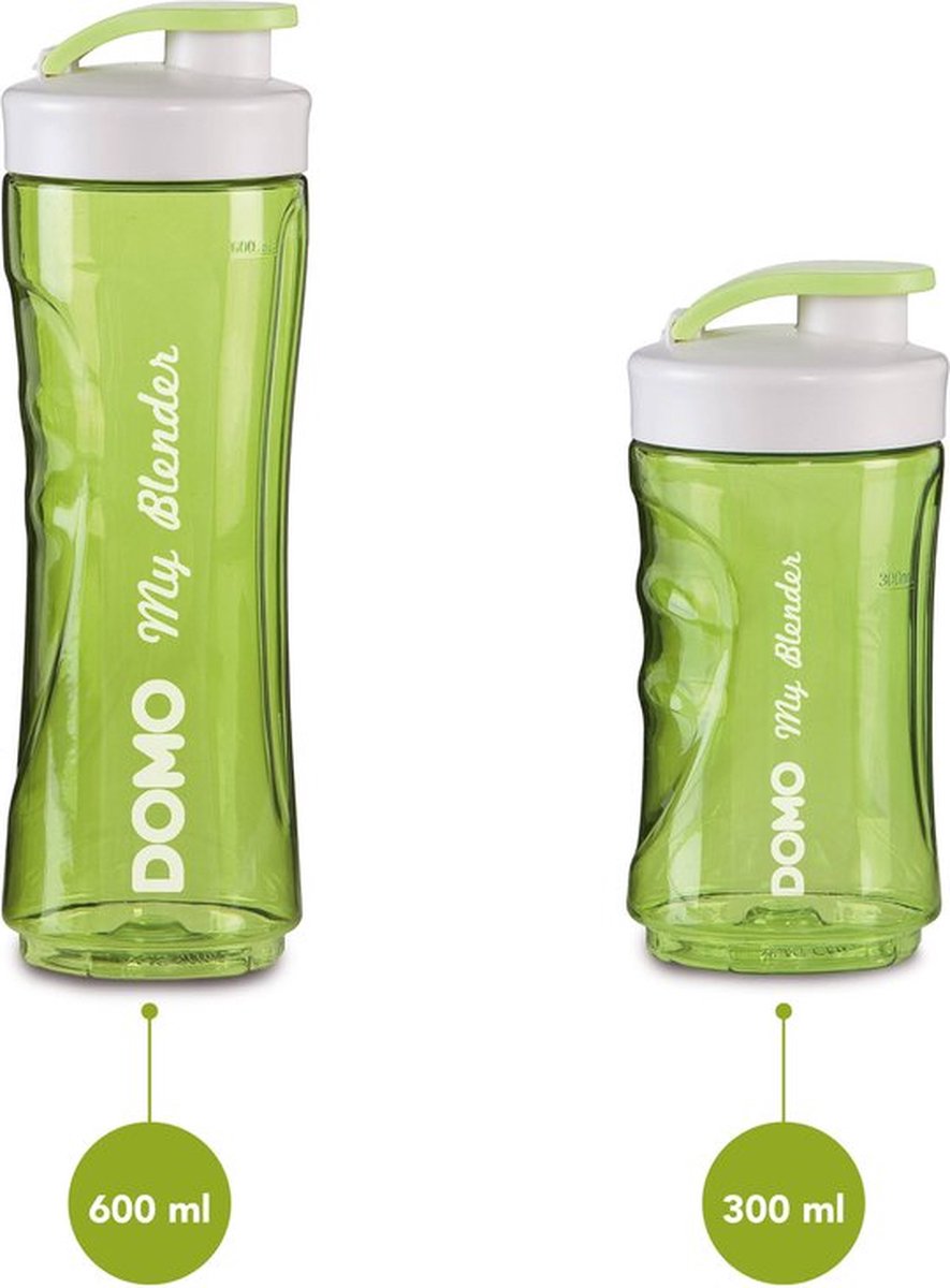 DOMO DO436BL Multimixer Groen - Blender En Drinkfles In Één Voor Verse Smoothies Onderweg