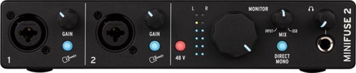 Arturia MiniFuse 2 Black - USB audio interface, zwart