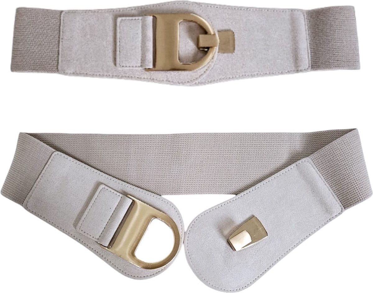 Dames heupriem Beige goudkleurig - Youhomy riem uitrekbaar 75-95 cm - Fashion heupriem - Vier seizoenen - Goud heupriem - cadeau voor vrouwen| Moederdag Cadeau| Zomercollectie | Jurk| Jassen
