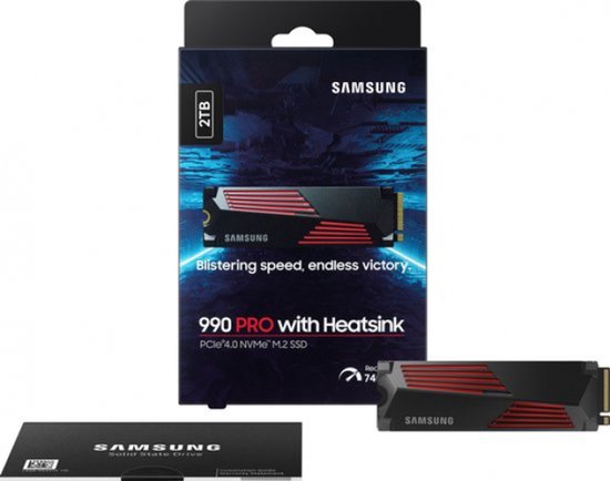 Samsung 990 PRO met Heatsink - Interne SSD - 2 TB - PCIe 4.0