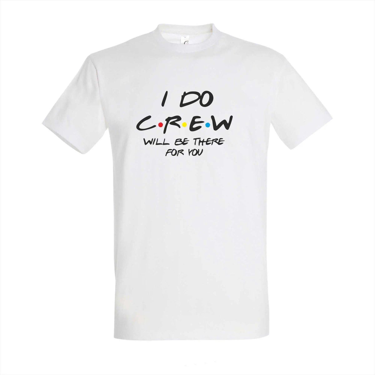 Vrijgezellenfeest T-shirt "I Do Crew" - Vrijgezellenfeest Outfit - 100% Katoenen - Wit - Maat S - Vrijgezellenfeest Ideeën