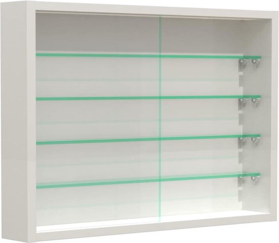 DD Vitrinekast Hangend Glazen Vitrinekast Wandvitrine 60x50x9cm 