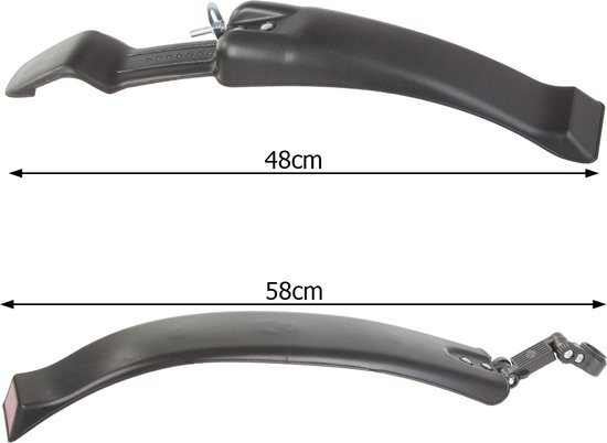 Fietsspatbord voor 24/26/27,5 inch, 3-delig, volledige bedekking