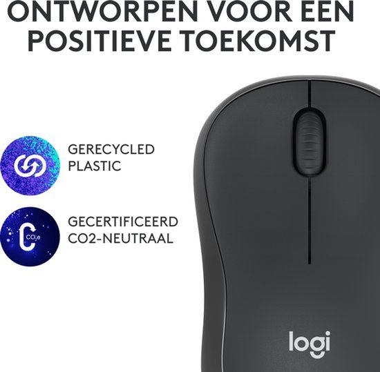 Logitech M240 - Draadloze Muis - Bluetooth - Graphite