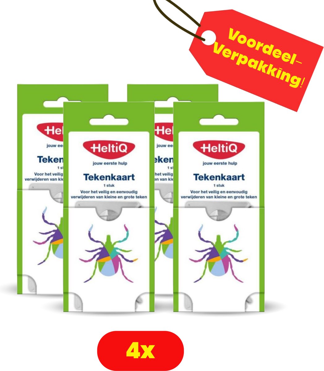 Goedkoopste 4 x HeltiQ Tekenkaart - Voordeelverpakking!