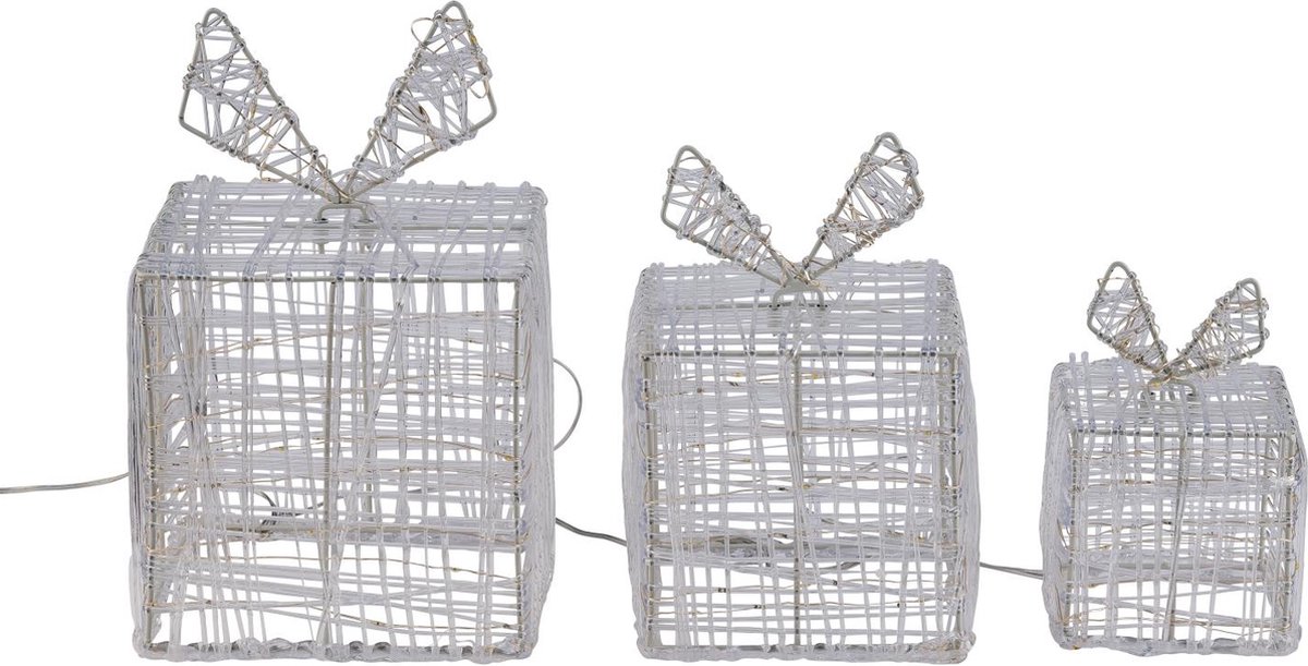 Livarno home Decoratieve LED Kerst Verlichting - 3-delig Geschenkset - Cadeaus - Kerst versiering - Netstroom
