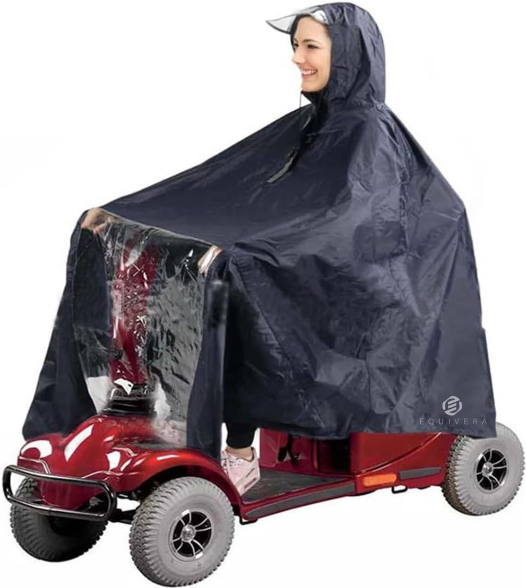 Goedkoopste Equivera Regencape Scootmobiel - Regencape Scootmobiel - Scootmobiel Regencape - Regenponcho Scootmobiel